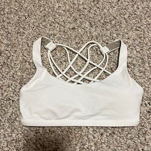Lululemon white sports bra